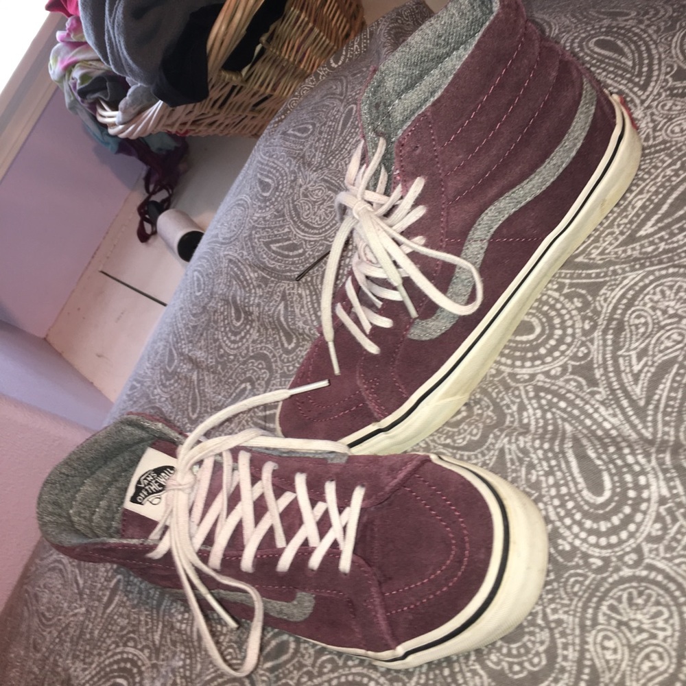 Suede high top vans